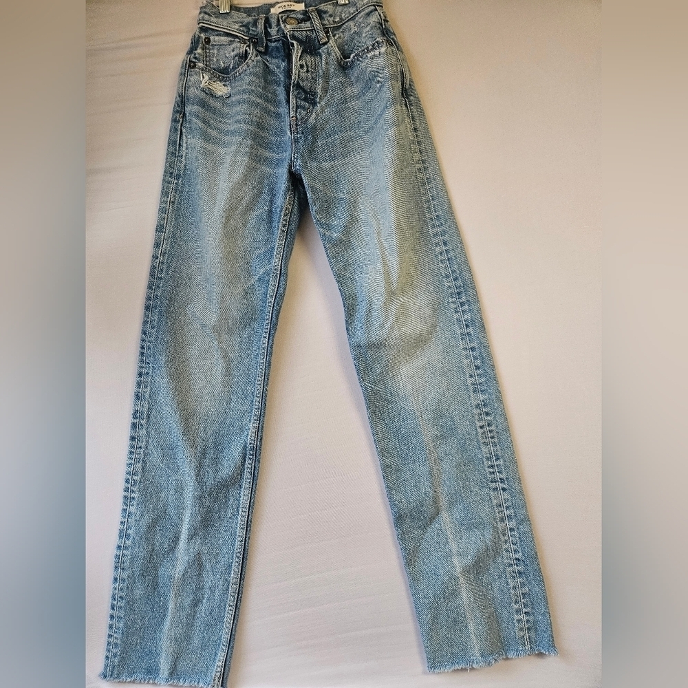Moussy Vintage, Straigh Jeans, Women's ,Blue .
